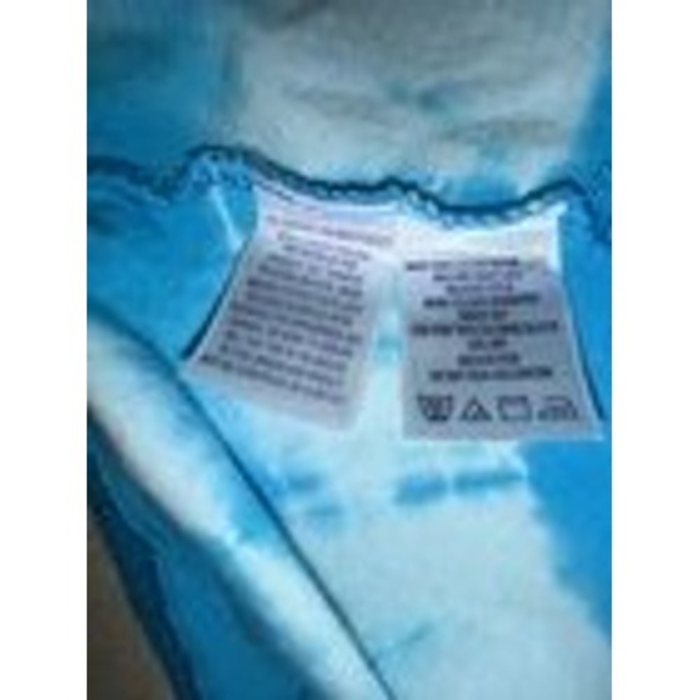 Roaman's Women's 1X Blue Tie Dye Embellished V Neck Short Sleeve T Shirt Top - Picture 6 of 8